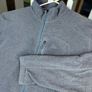 LL Bean Mens Fleece Jacket XXXL REG Grey Full Zip Outdoor‎ Casual Layer